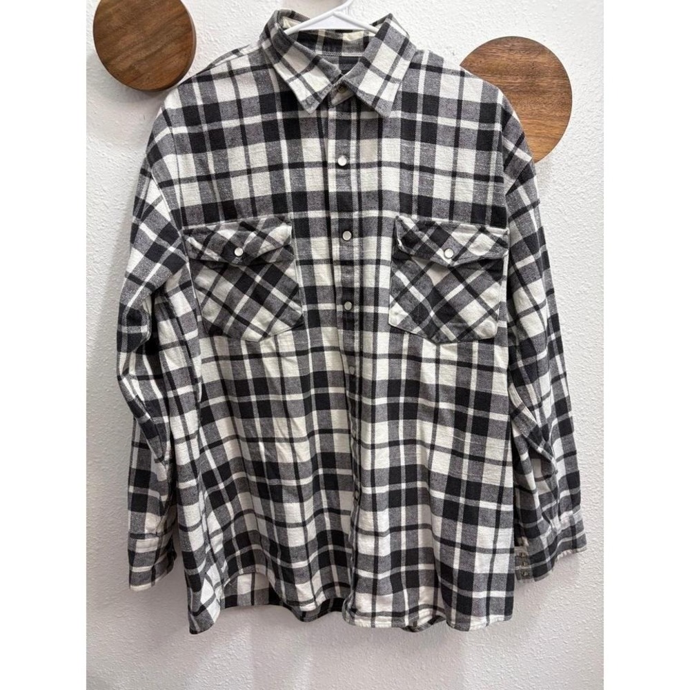 Vintage‎ Williams Bay Trading Co Plaid Heavyweight Flannel Men's Size Large